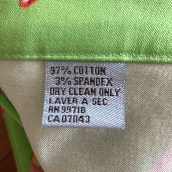 ITW by Claude Brown Colorful Green & Pink Women’s Capris - Size 16 - Picture 9 of 14